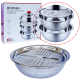 Bol inox strecuratoare si razatoare 3 in 1, 26 CM